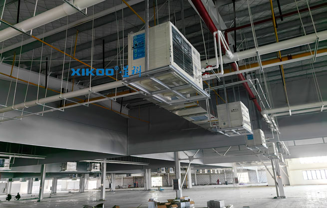 38000平米制衣廠制冷降溫，安裝蒸發(fā)冷省電空調(diào)-臥式軸流機(jī)型