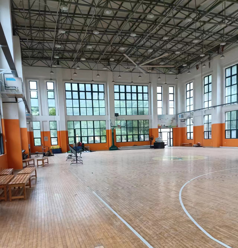 室內(nèi)體育館籃球館降溫安裝蒸發(fā)冷省電空調(diào)-臥式軸流機(jī)組